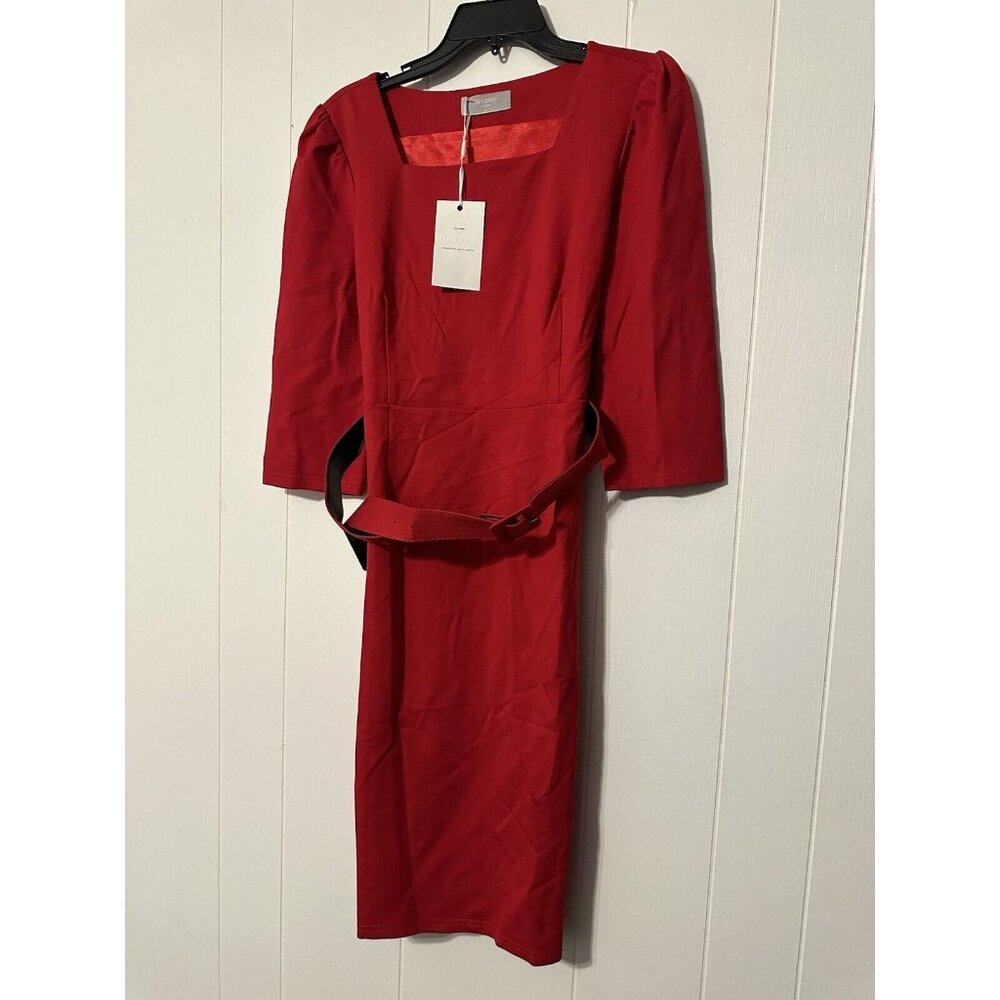 Hobemty Red Dress Women’s Large In Red NWT